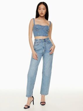 Aritzia Denim Forum Joni HR Loose Jeans | Model Off Duty It Girl Denim Size 24